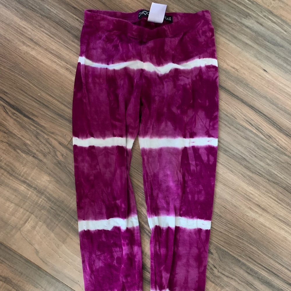 Girl’s chocolate Milke Tie Dye leggings